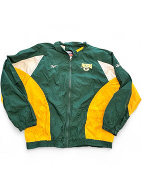 Vintage Green Bay Packers Reebok Windbreaker NFL Proline